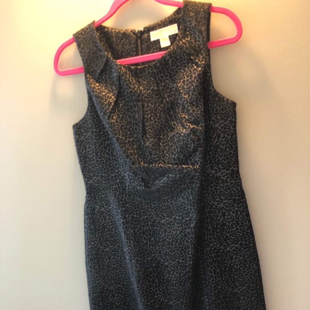 Michael Kors Black/Silver Cheetah Dress